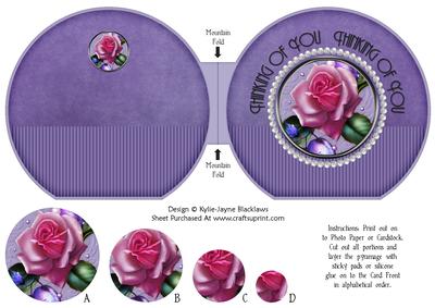 Sugar Plum Rose Pyramage - Thinking of You