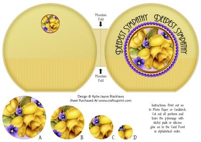 Yellow Roses Pyramage - Deepest Sympathy
