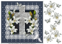 The Lords Prayer 2 - 8x8 Square Decoupage Topper