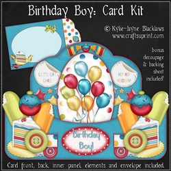 Birthday Boy - Push n Pull Card Kit