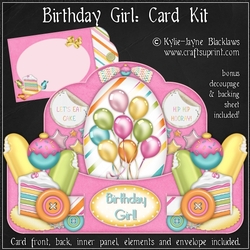 Birthday Girl - Push n Pull Card Kit