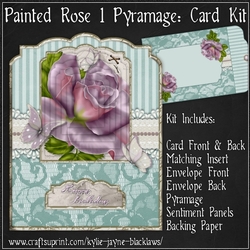 Painted Rose 1 - Pyramage Card Kit