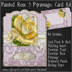Painted Rose 3 - Pyramage Card Kit