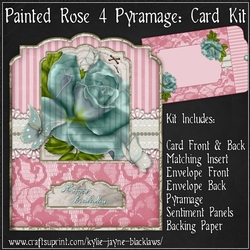 Painted Rose 4 - Pyramage Card Kit