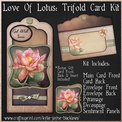 Love Of Lotus - Trifold Card Kit
