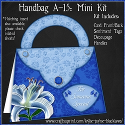 Handbag A-15 - Shaped Decoupage Mini Kit