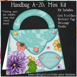 Handbag A-20 - Shaped Decoupage Mini Kit