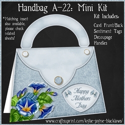 Handbag A-22 - Shaped Decoupage Mini Kit