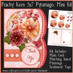 Peachy Keen - Double Rounded Edge Card Mini Kit
