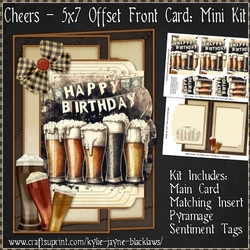 Cheers - 5x7 Offset Front Card Mini Kit