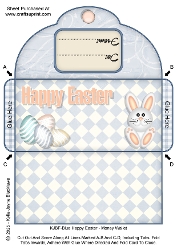 Blue Happy Easter - Money Wallet