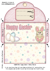 Pink Happy Easter - Money Wallet