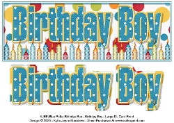 Blue Polka - Birthday Boy - Large DL 3D Decoupage Card