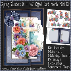 Spring Wonders 01 - 5x7 Offset Front Card Mini Kit