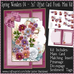 Spring Wonders 04 - 5x7 Offset Front Card Mini Kit