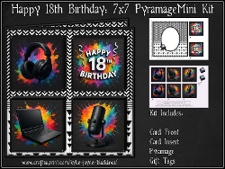 Happy 18th Birthday - 7x7 Squared Mini Kit