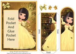 Lemon Shimmers - Bookmark Pocket Card