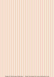Candy Stripes Background - Apricot and Cream - Portrait