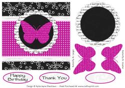 Sweet Butterfly and Polka 2 - Quick Card Front