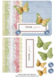 Serenity - Thank You Decoupage Card