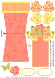 Butterfly Princess 2 - Flowerpot Card
