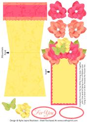 Butterfly Princess 4 - Flowerpot Card