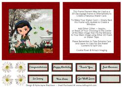 In My Garden - Shaker Card
