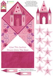 Pink Castle - Age Birthday - 3D Spring Decoupage Card