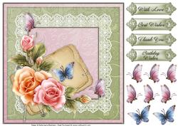 Spring Glow 1a - 8x8 Square Decoupage Topper