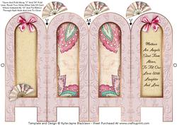 Vintage Floral 5c - Mothers - Folded Screen Card
