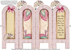 Vintage Floral 5d - Life - Folded Screen Card