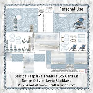 Seaside Keepsake Treasure Box Card Kit