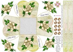 Cream Rose - Treat Basket