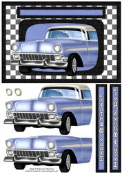 1950s Car 4 - Birthday Card