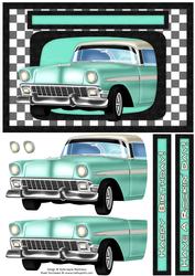 1950s Car 5 - Birthday Card