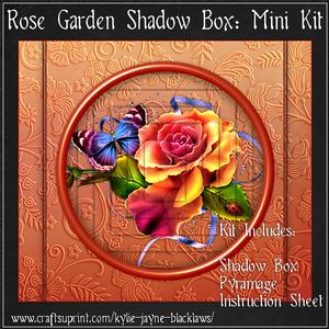 Rose Garden Shadow Box Mini Kit