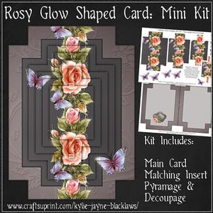 Rosy Glow Shaped Card Mini Kit
