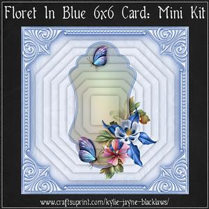 Floret in Blue 6x6 Mini Kit