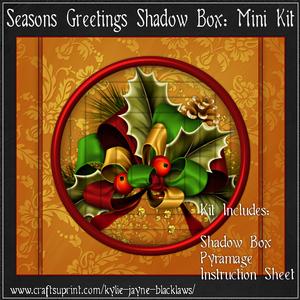 Seasons Greetings Shadow Box Mini Kit