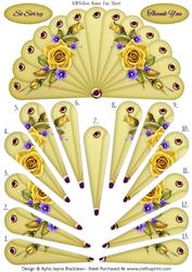 Yellow Roses - So Sorry - Thank You - Fan Sheet