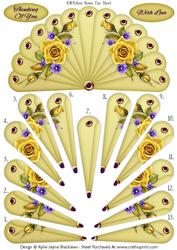 Yellow Roses - Thinking of You - with Love - Fan Sheet