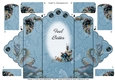 Autumn Blues - Feel Better - Scallop Top Tri Fold Card