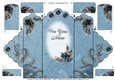 Autumn Blues - For You Nana - Scallop Top Tri Fold Card