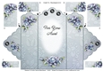 Porcelain Dreams - For You Aunt - Scallop Top Tri Fold Card