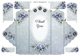 Porcelain Dreams - Thank You - Scallop Top Tri Fold Card