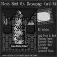 Mens Shirt 03 - Decoupage Card Kit