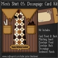 Mens Shirt 05 - Decoupage Card Kit