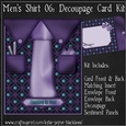 Mens Shirt 06 - Decoupage Card Kit