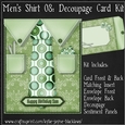 Mens Shirt 08 - Decoupage Card Kit