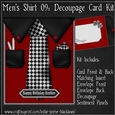 Mens Shirt 09 - Decoupage Card Kit